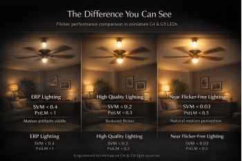 Beyond ERP Compliance: True Flicker-Free G4 & G9 LED Lighting